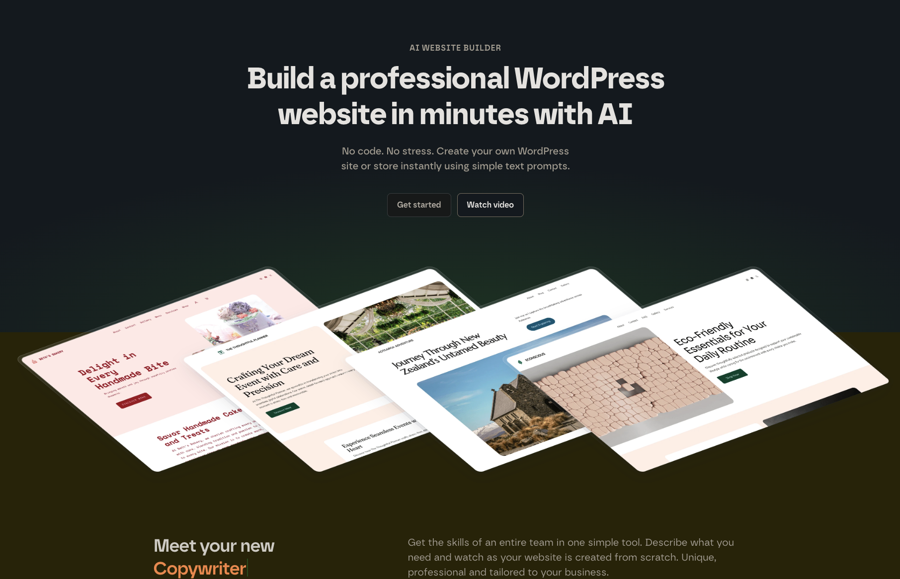 Landing page – from feature to proposition Landing page – from feature to proposition